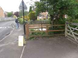 Improved area beside the gate, May 2015